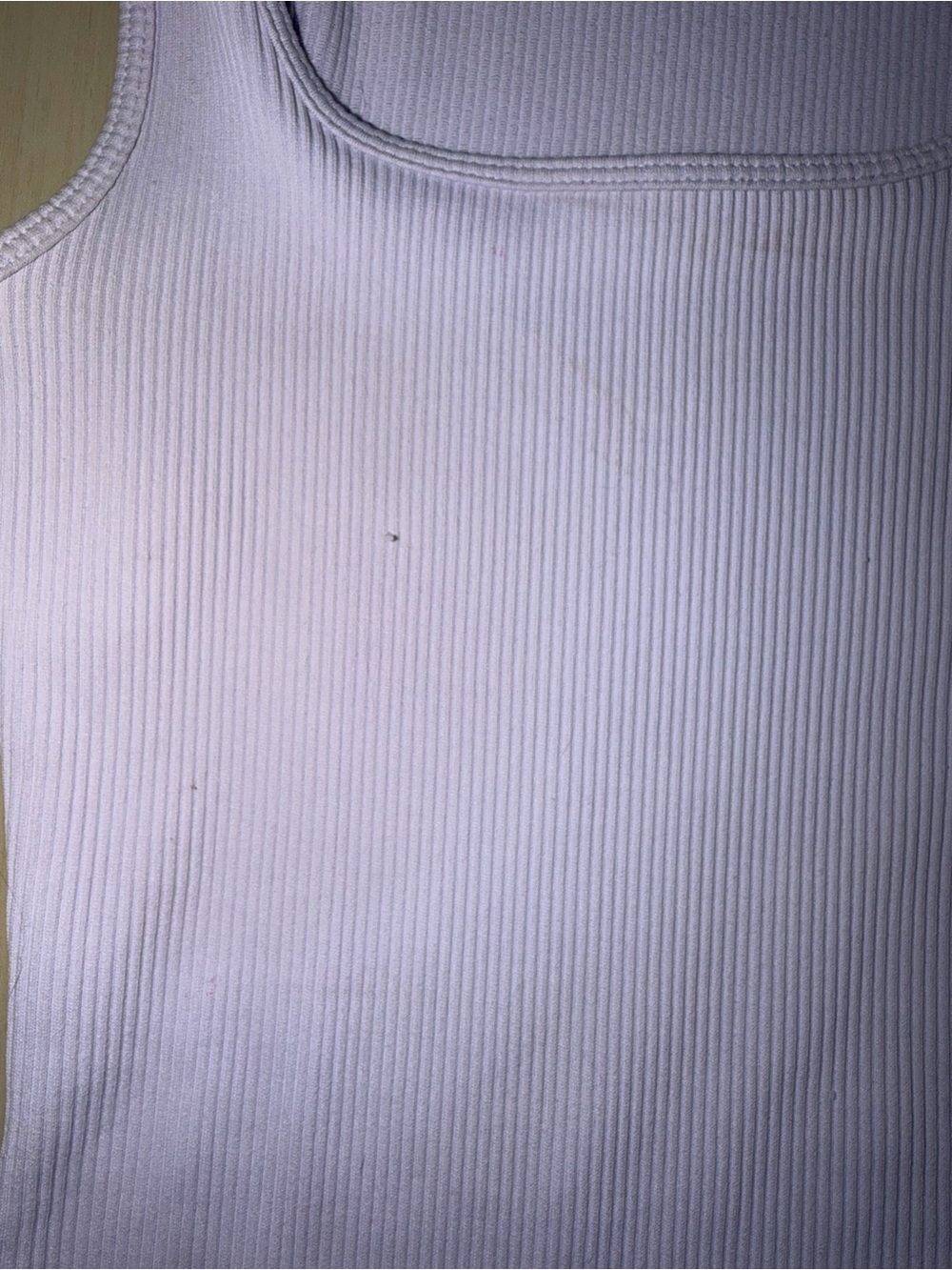 Lilac Ribbed Tank Romper - Picture 3 of 3